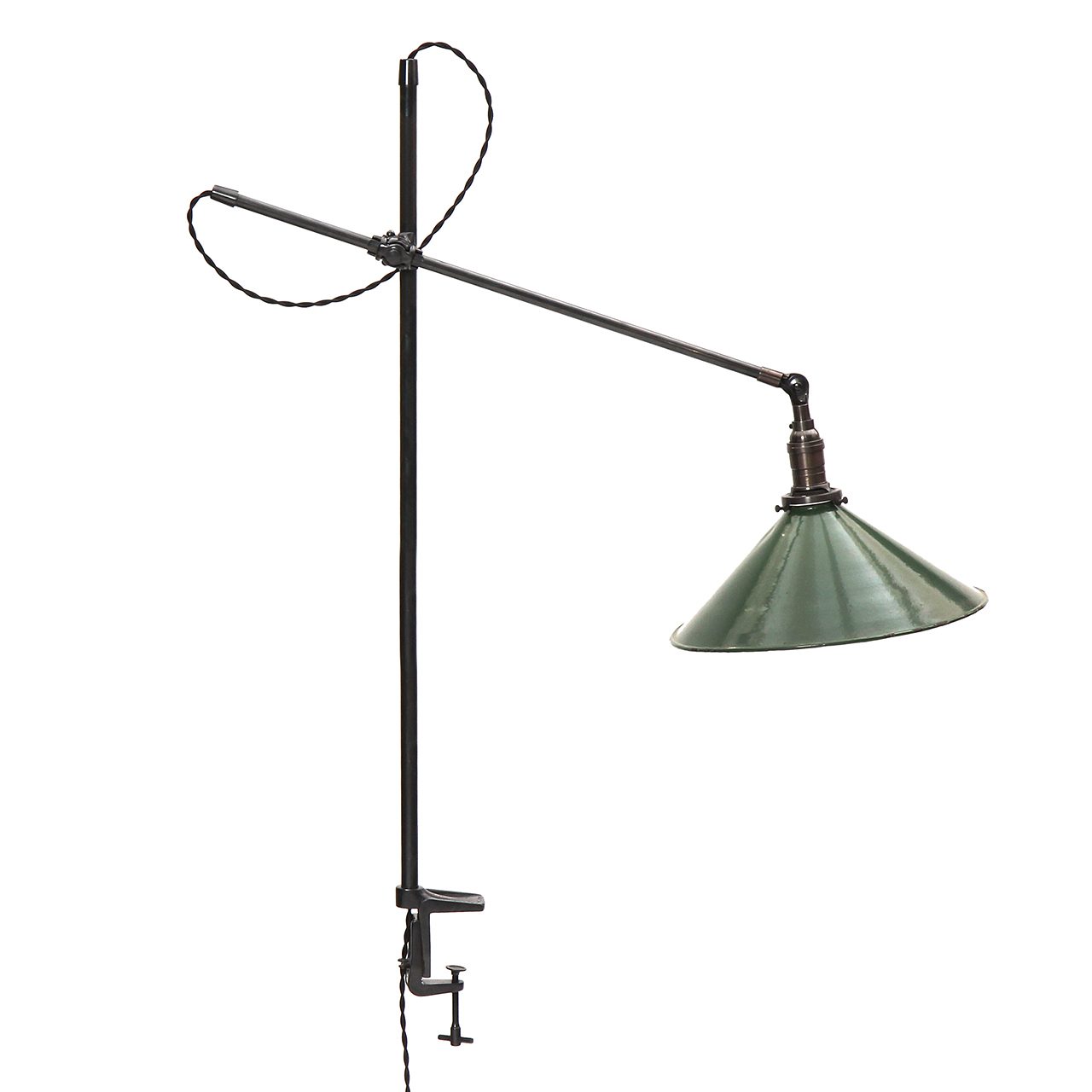 Articulating Table Lamp With Clamp Mount