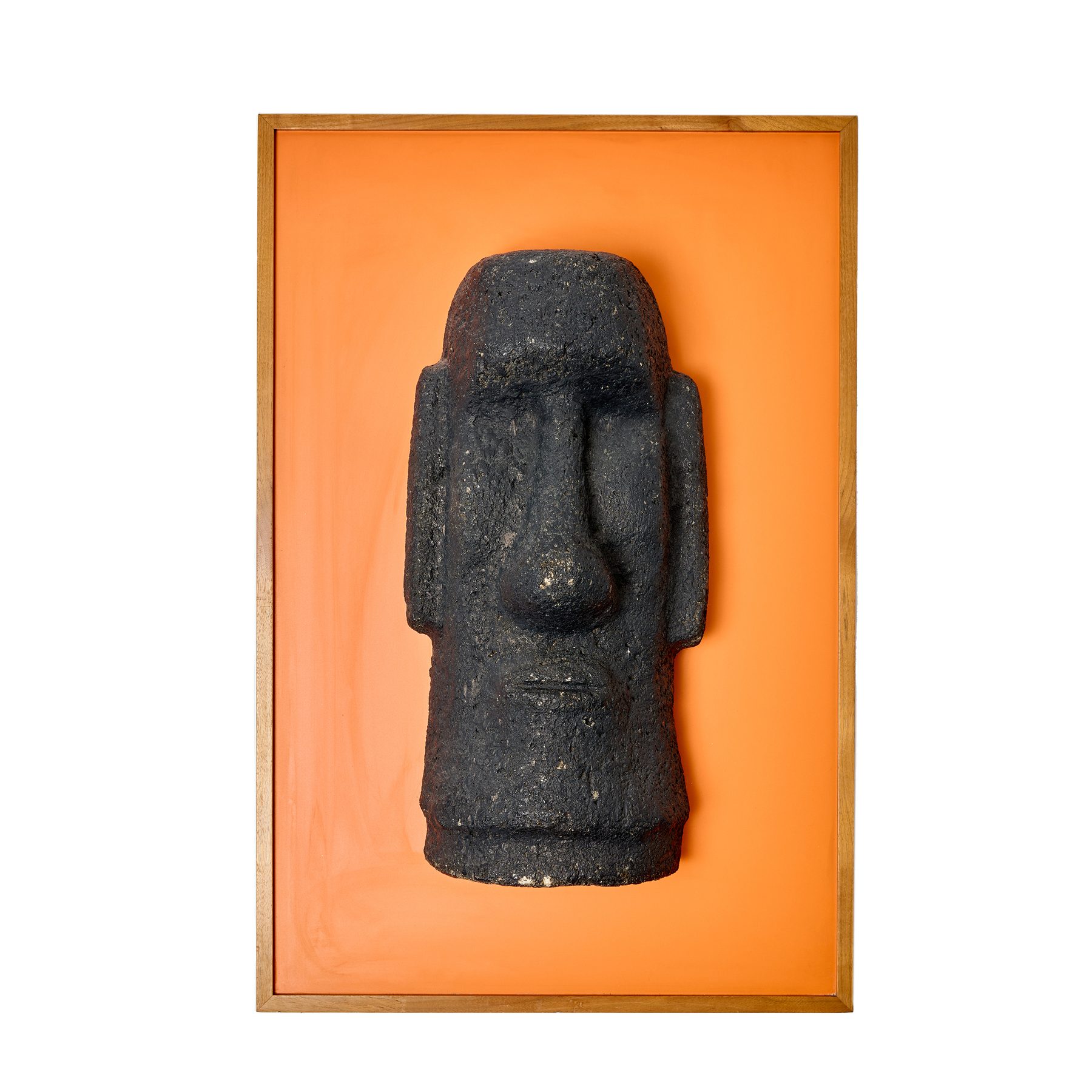 Lava Stone Mounted Sculpture
