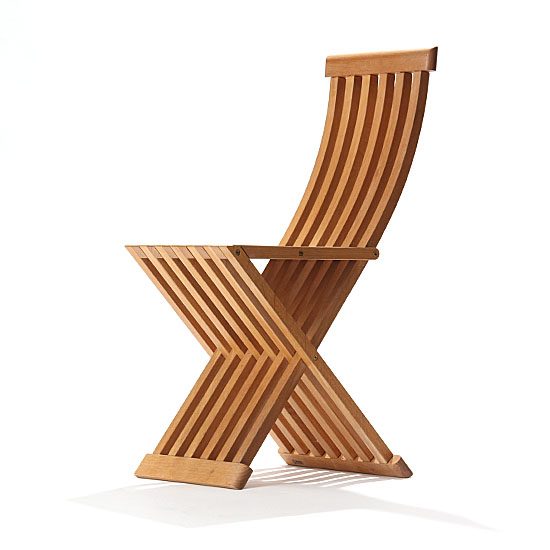 Tomasa Folding Oak Chair