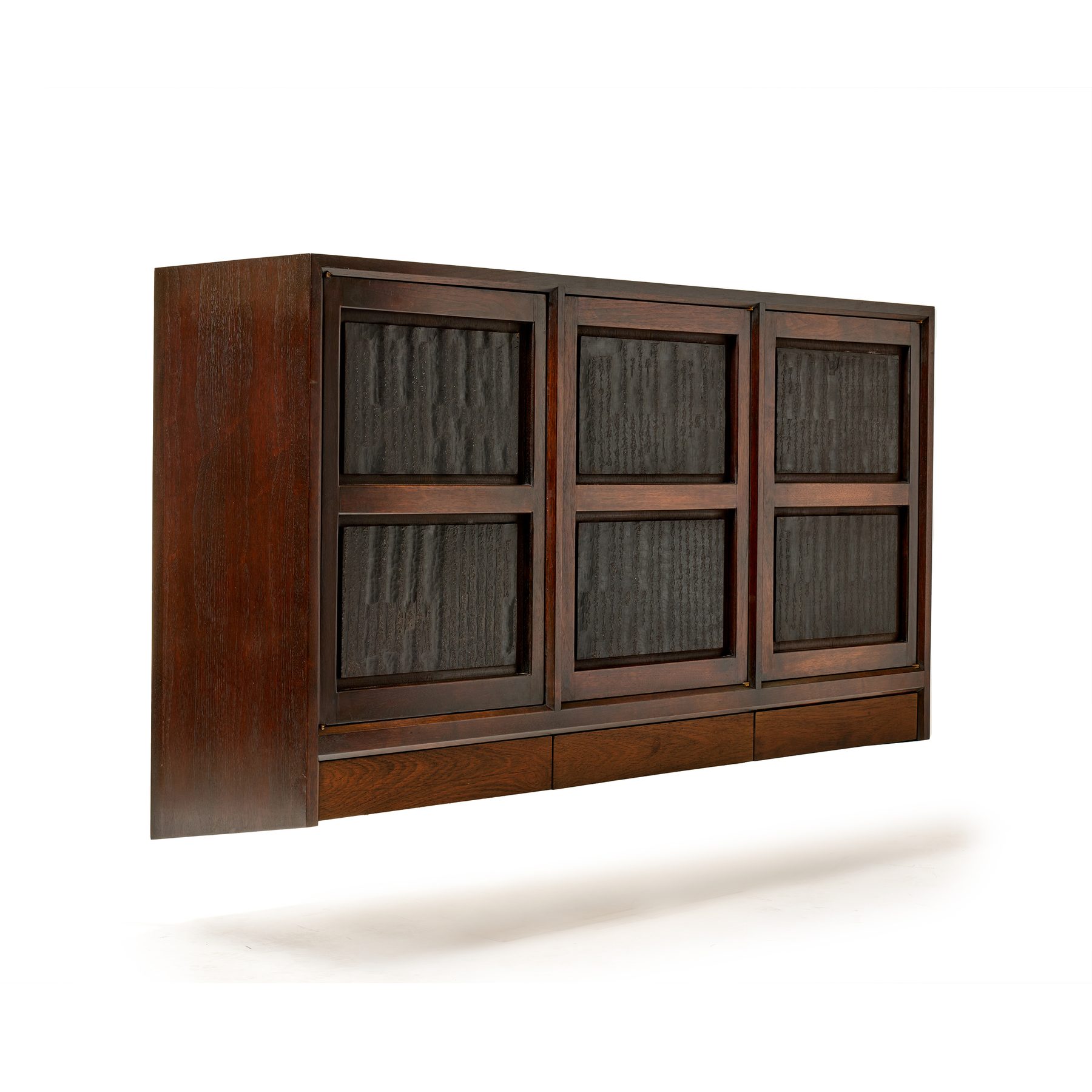 Wall Mounted Walnut Cabinet