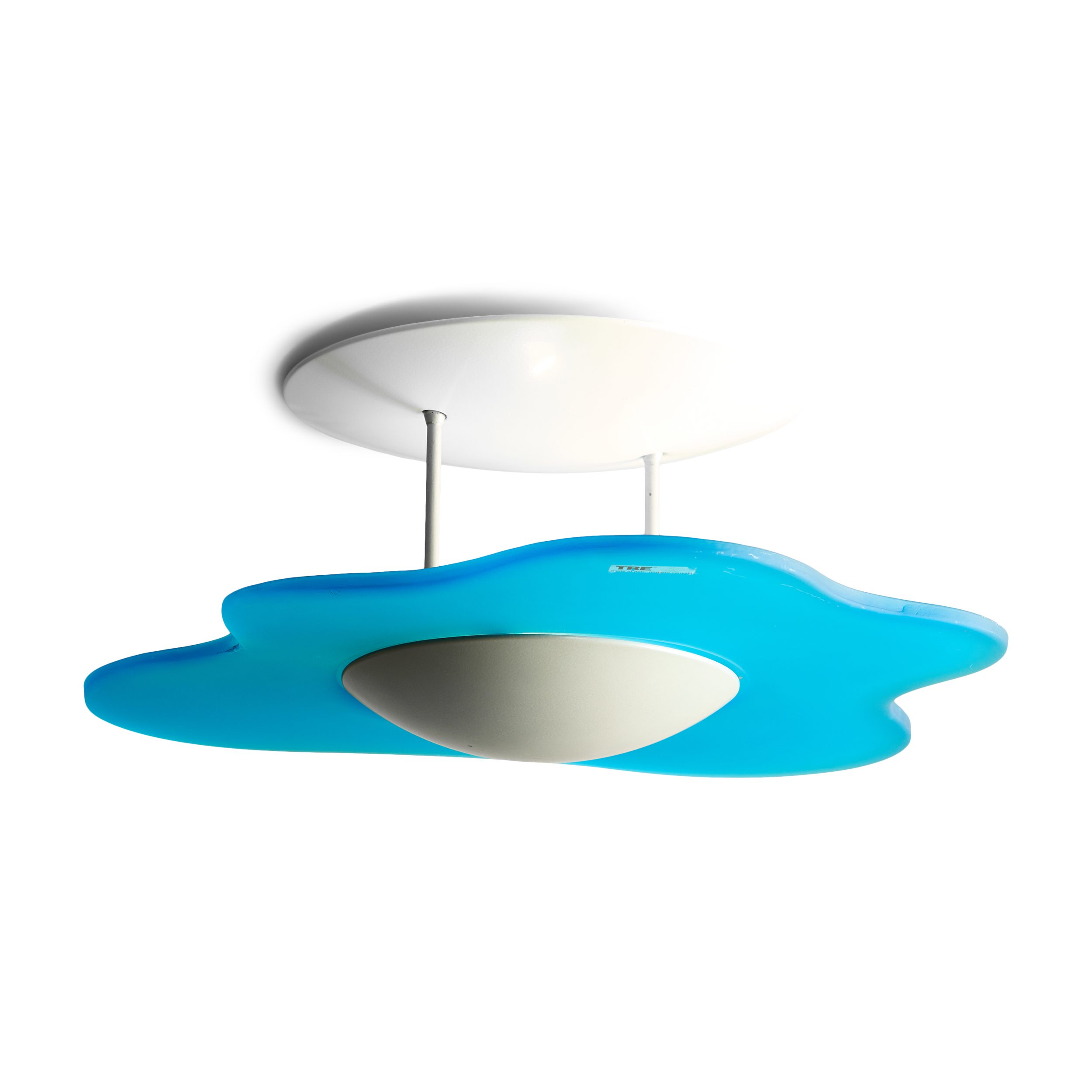 Blue Glass Pendant Light