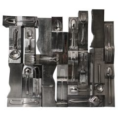 Patinated Steel Flatware Mold