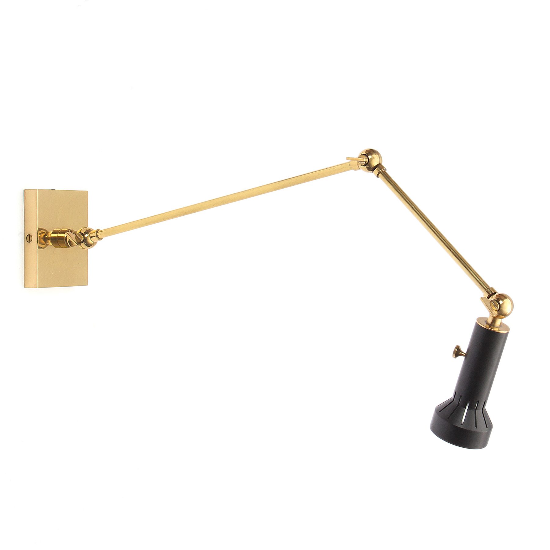 Articulating Brass Wall Lamp