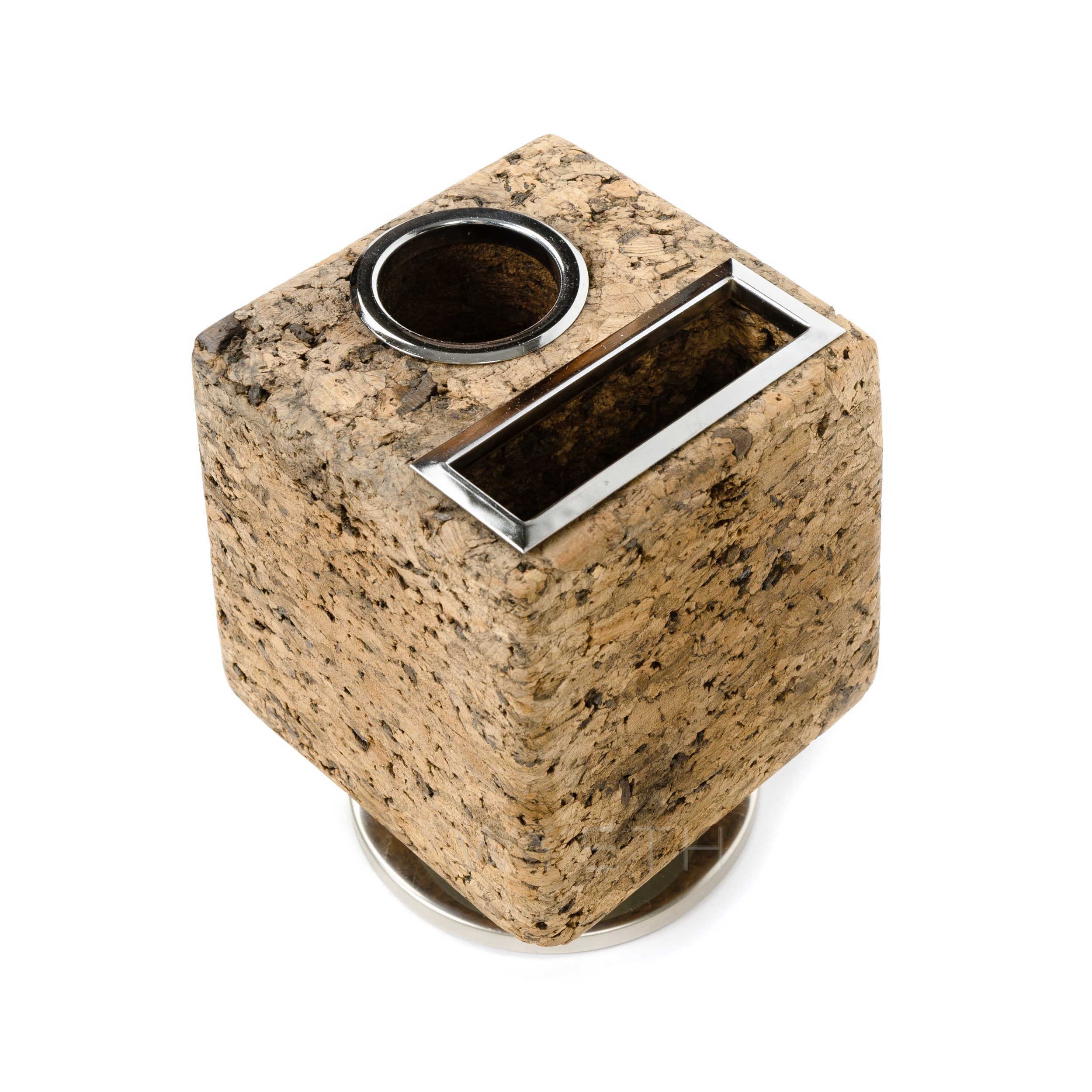 Swiveling Cork Desk Organizer