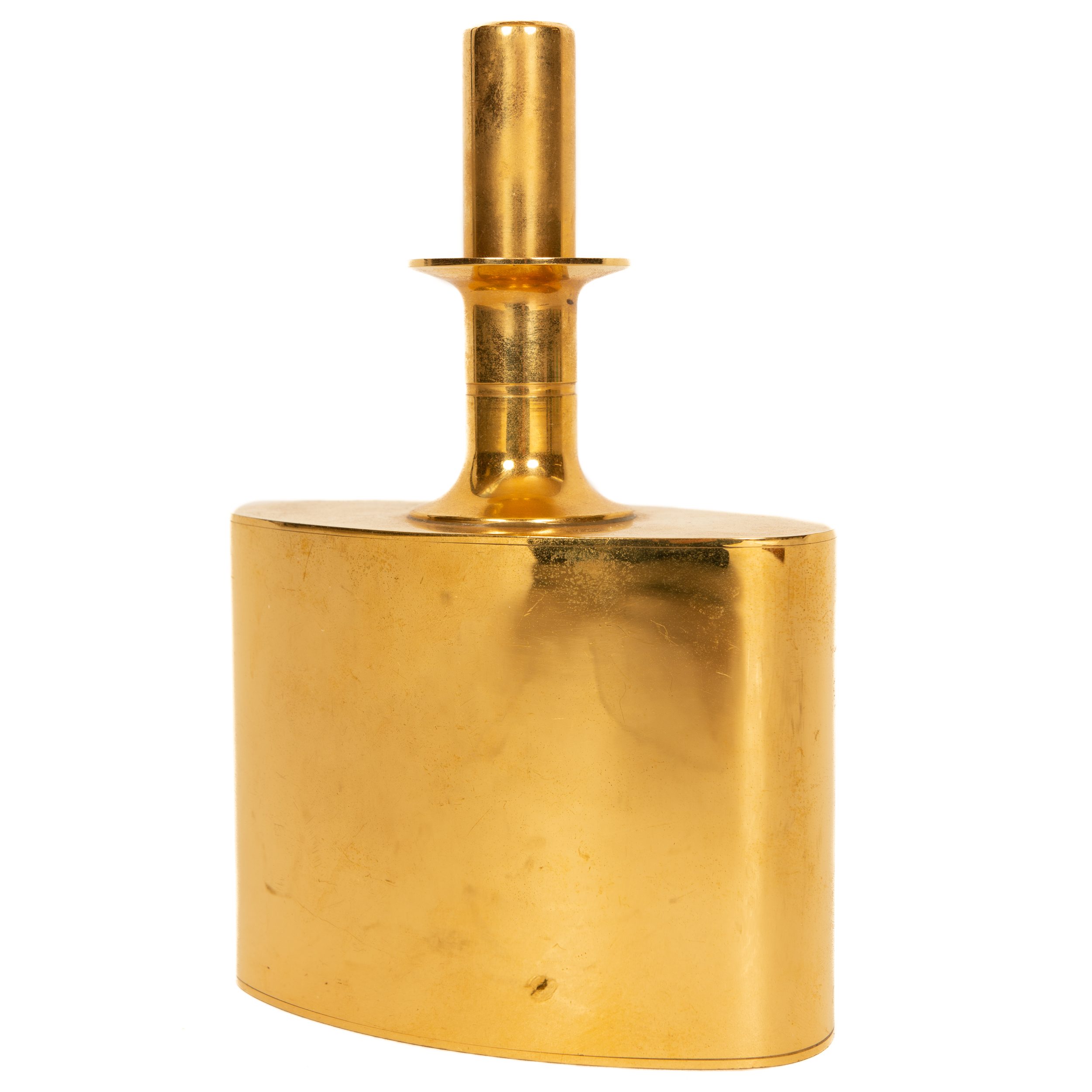 Gold on Brass Sake Decanter