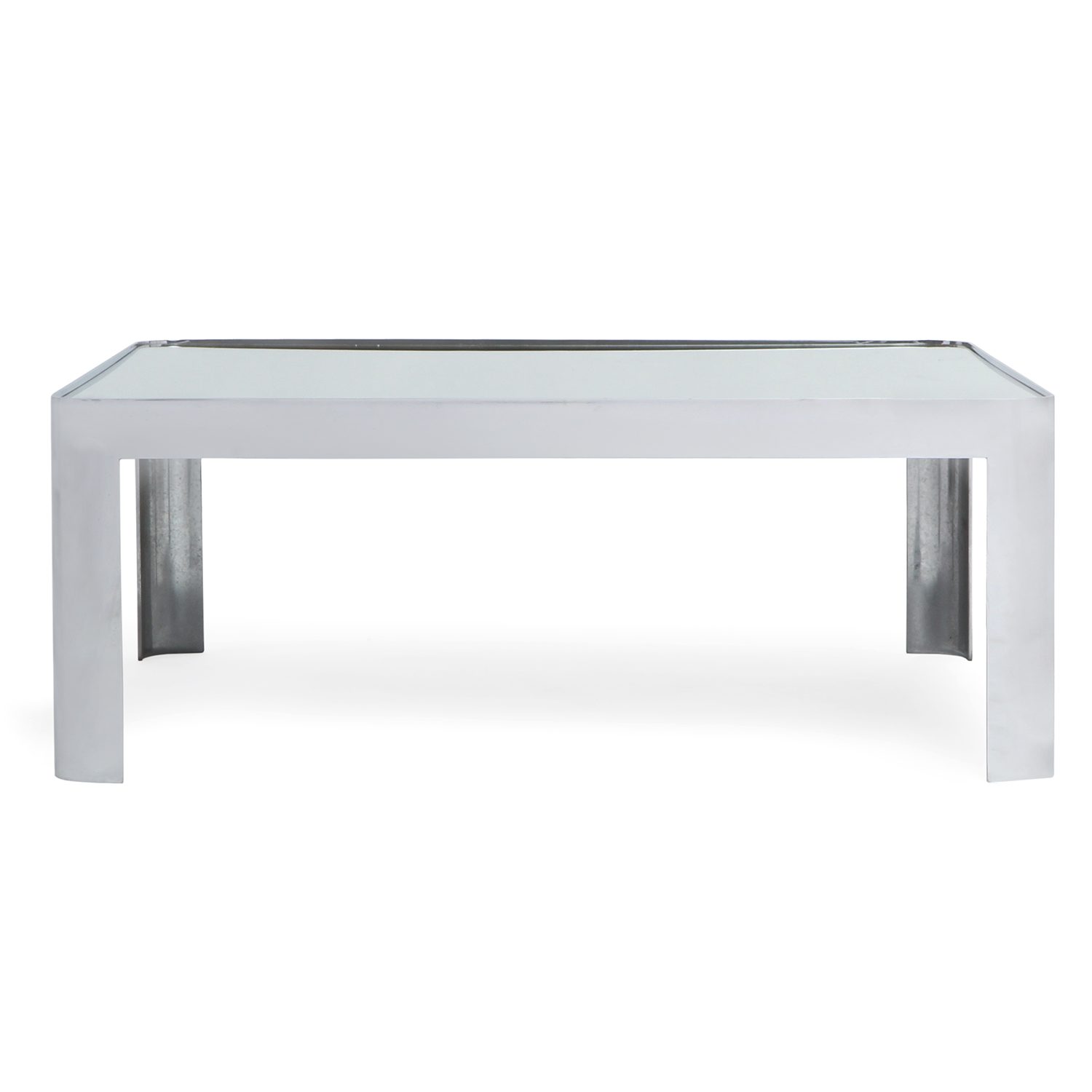 Polished Steel Low Table