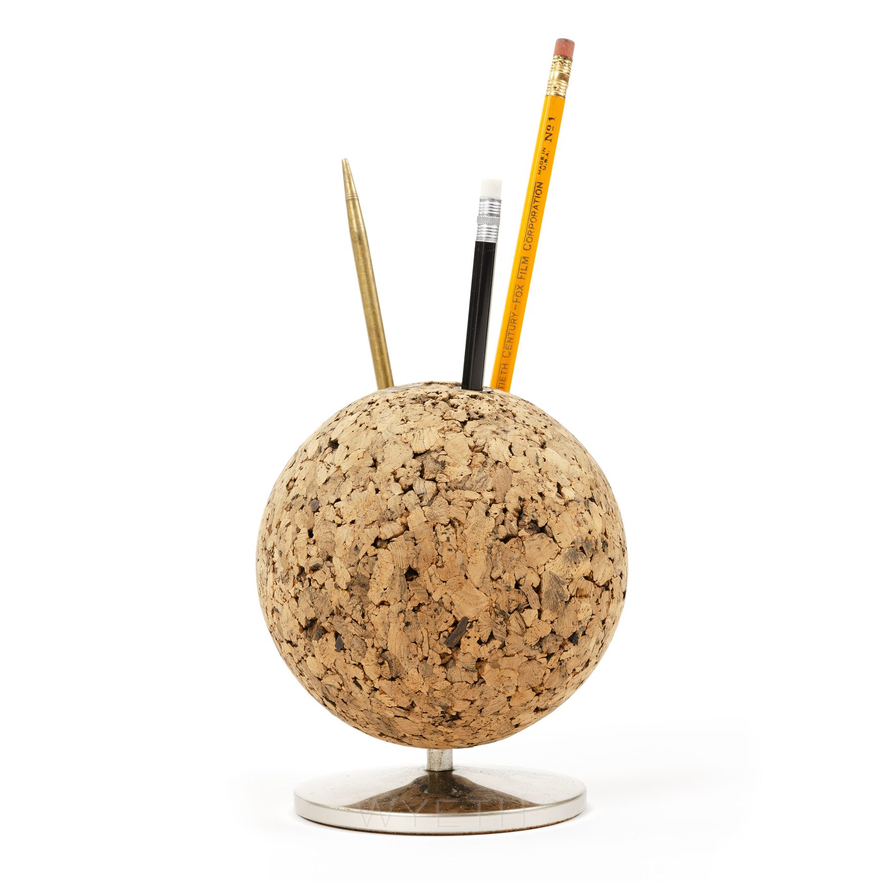 Swiveling Cork Desk Organizer