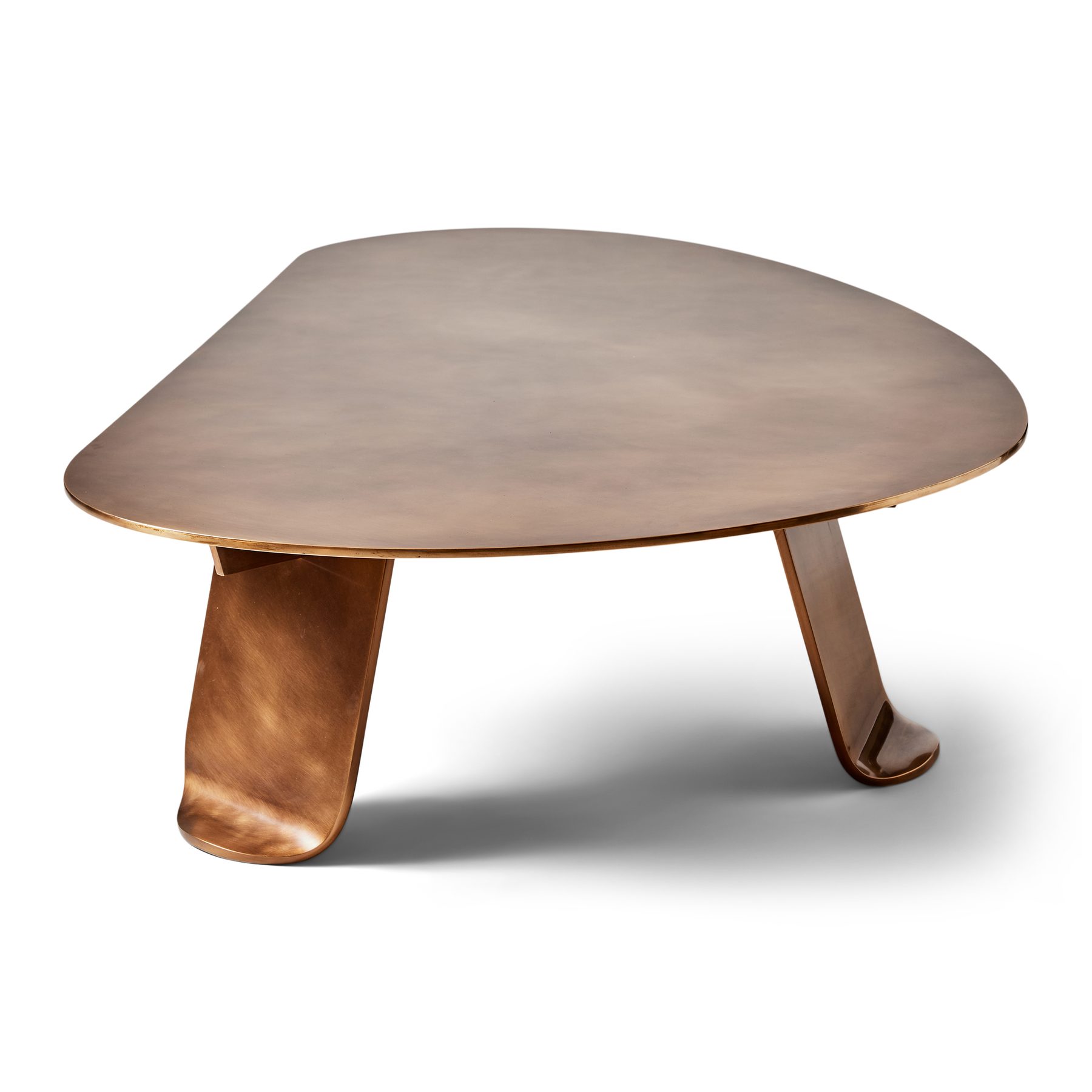 Chrysalis No. 1 Low Table in Natural Patinated Bronze