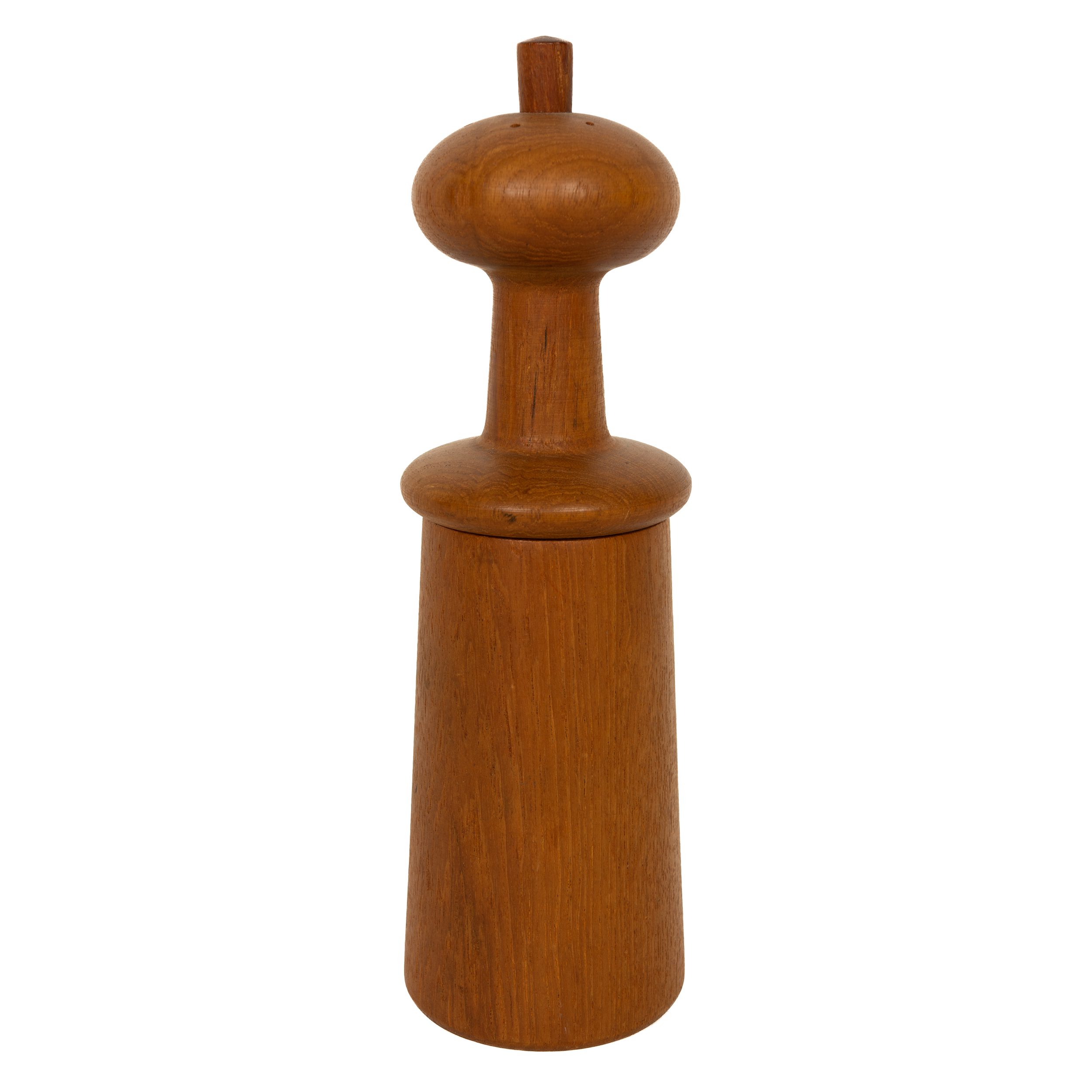 Turned Teak Pepper Mill