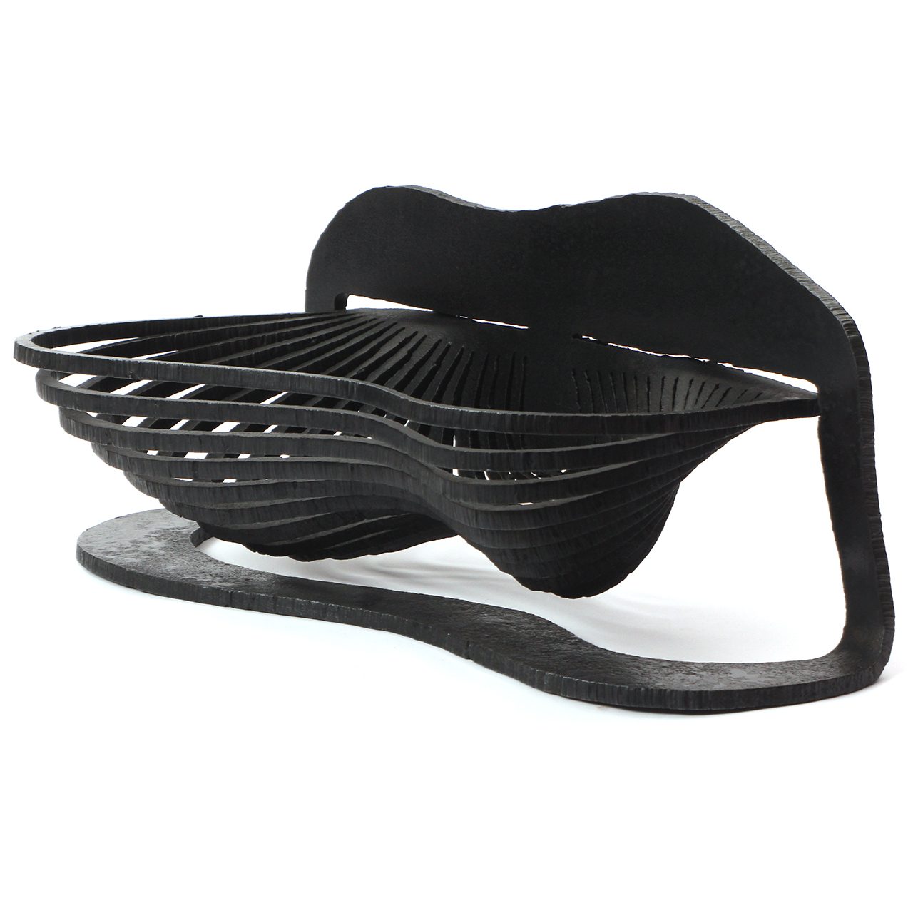 Blackened Steel Fire Basket