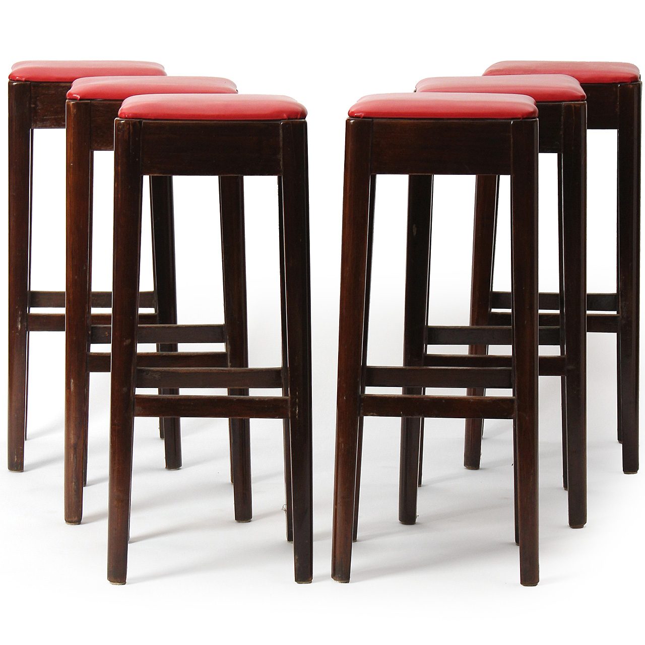 Great Set of Six Bar Stools