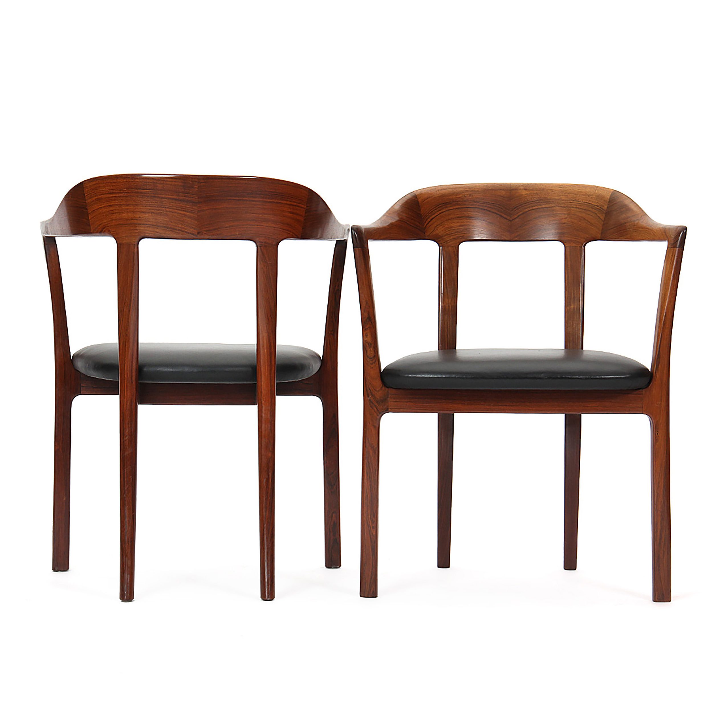 Pair of Rosewood Armchairs