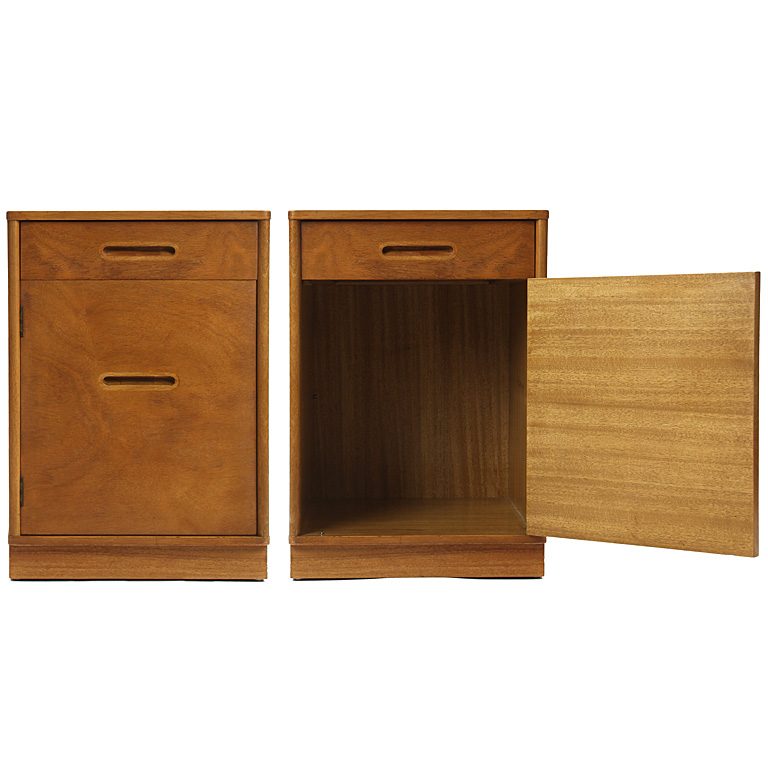A pair of early nightstands