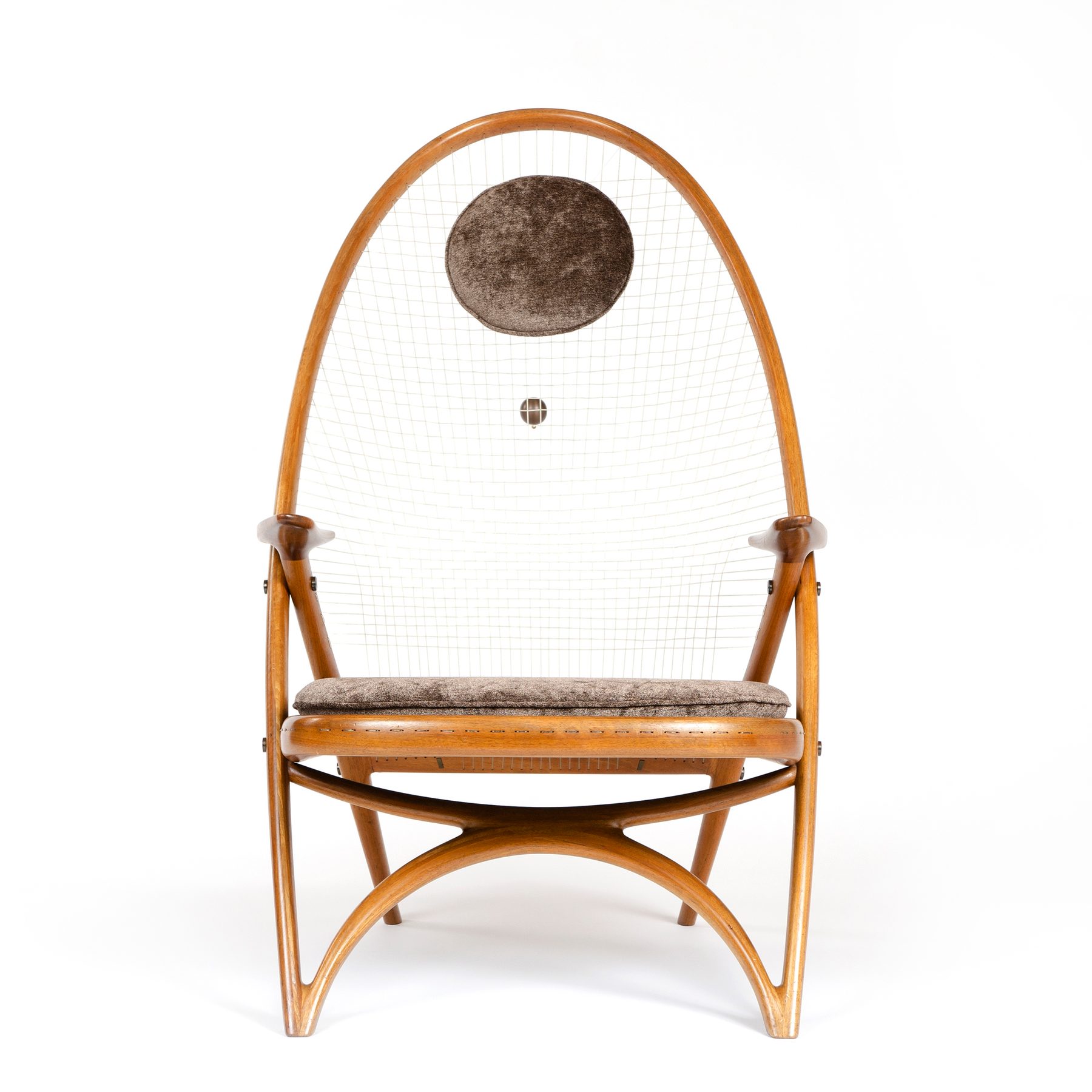 The Racquet Chair in Walnut and Nylon