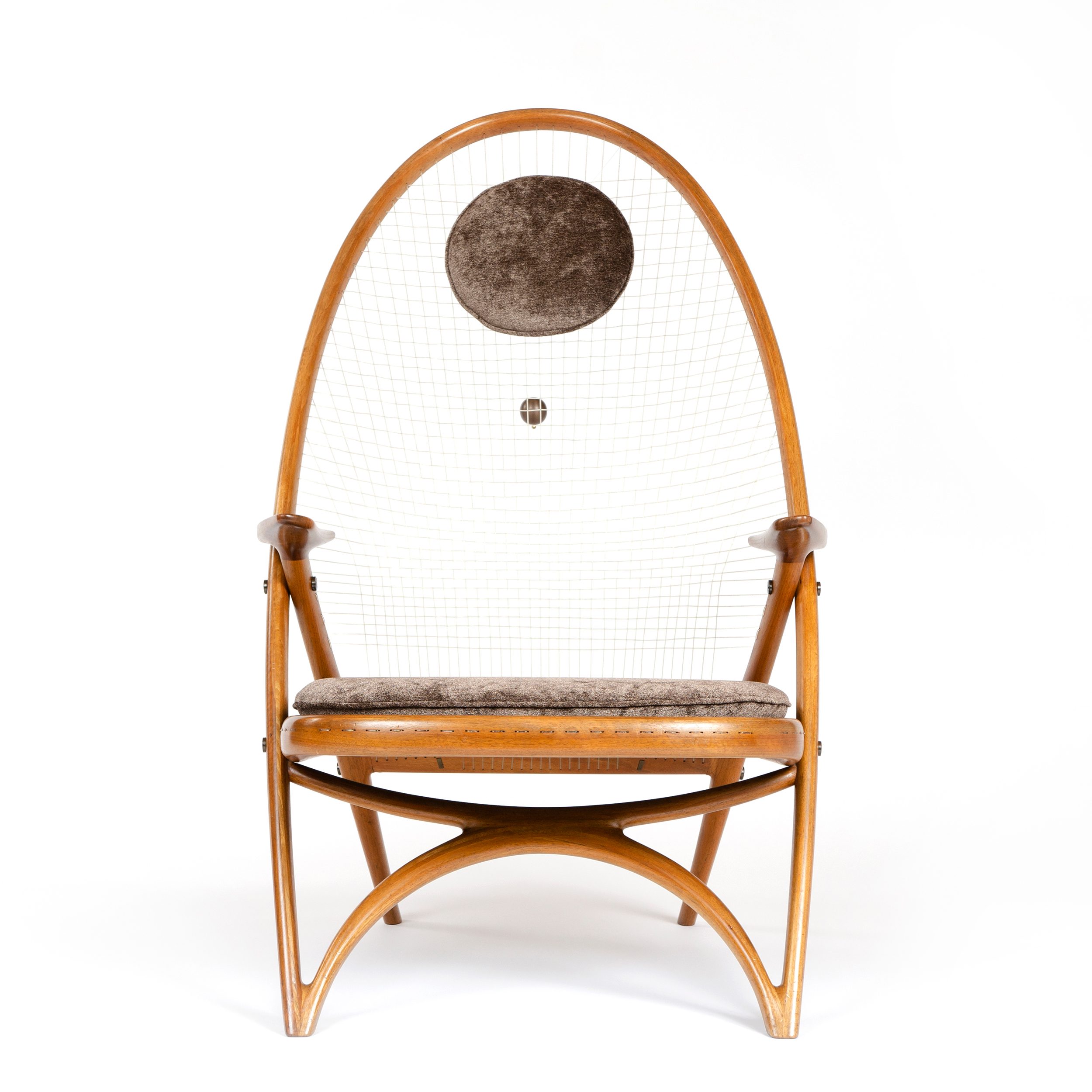 The Racquet Chair in Walnut and Nylon