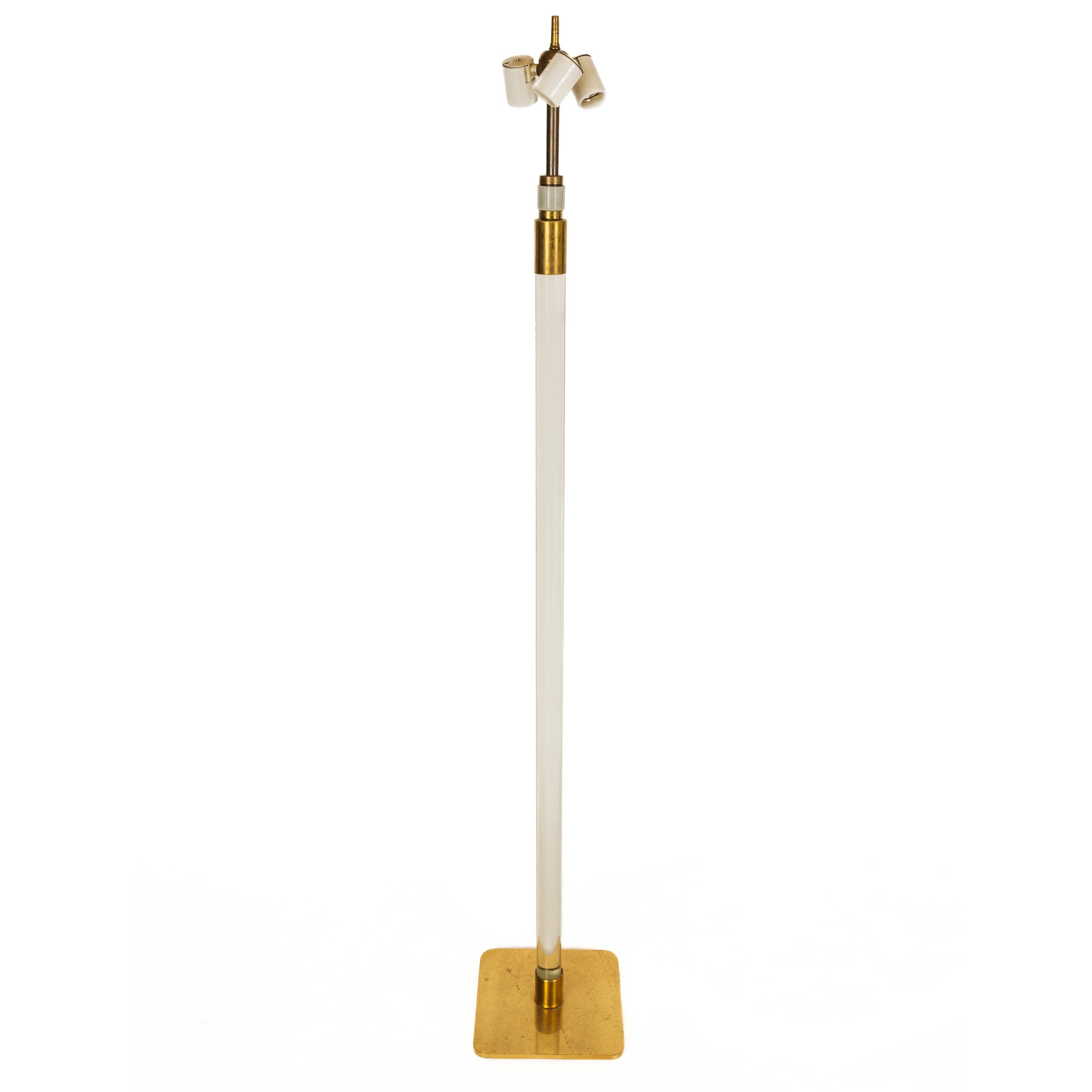 Glass Column Floor Lamp