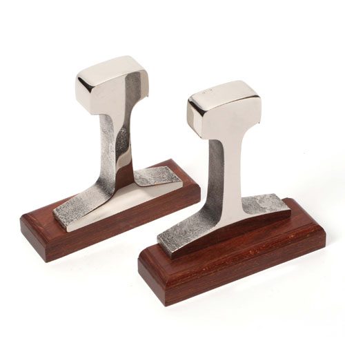 Railroad Track Bookends