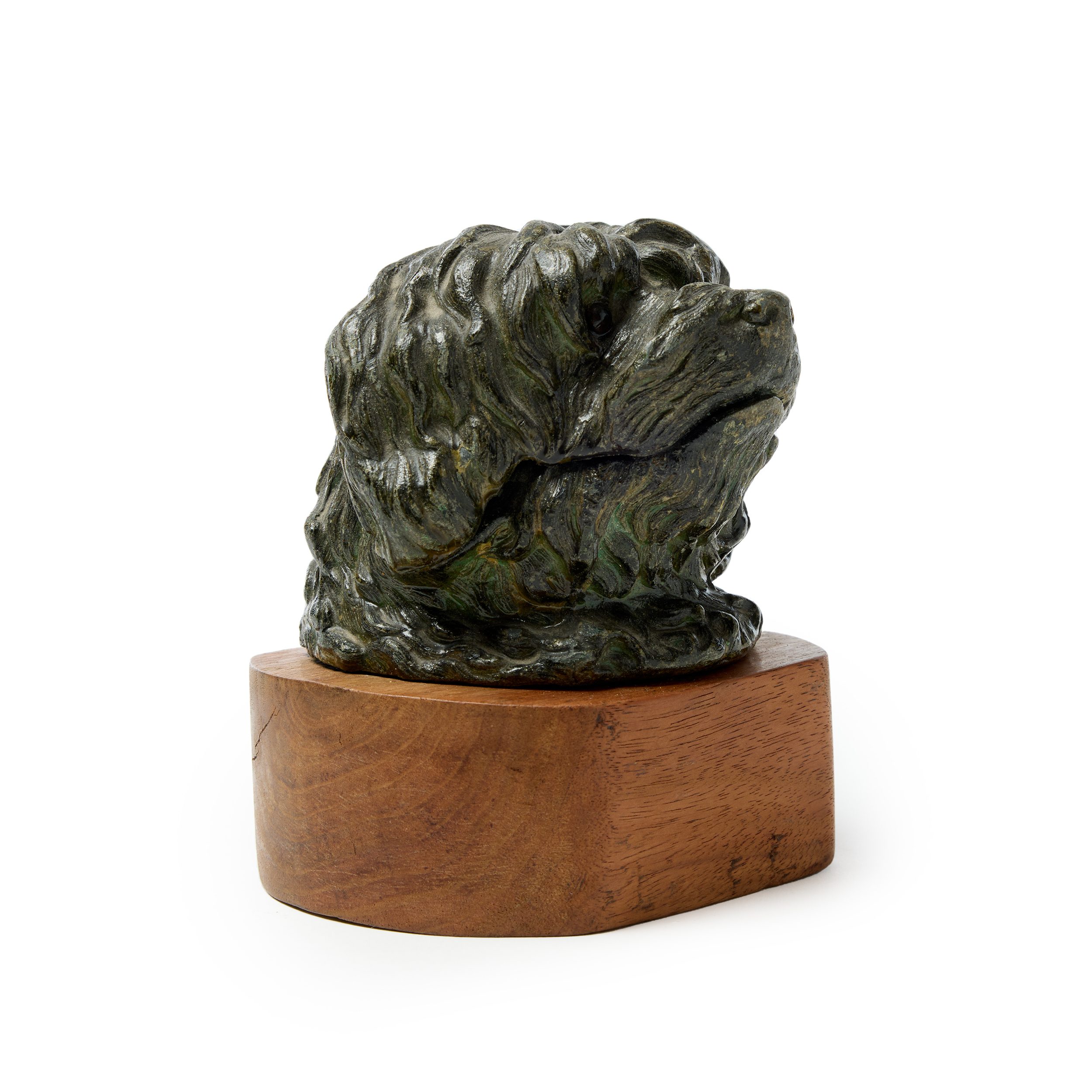 Sculptural Antique Inkwell