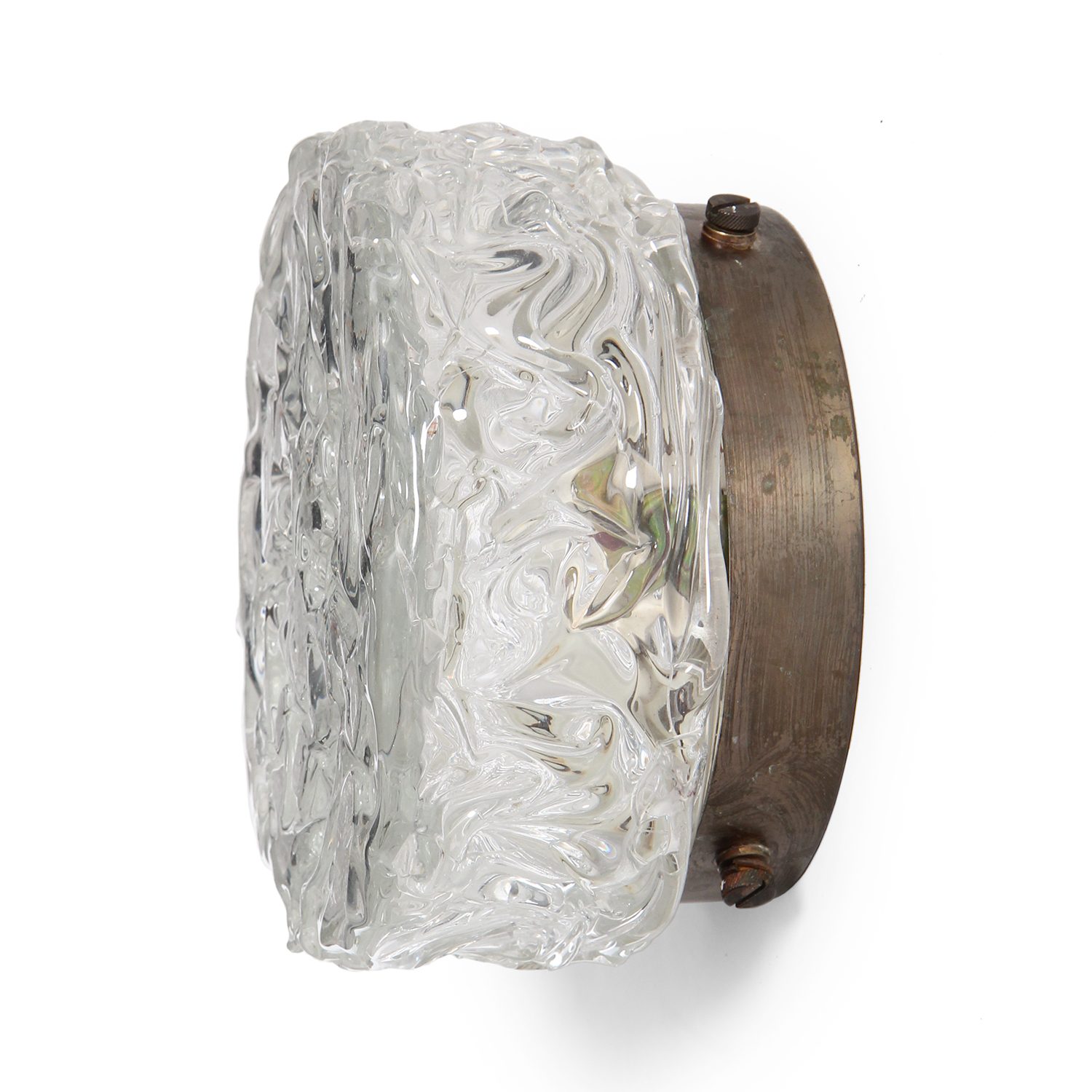 Variegated Glass Flush Mount Light