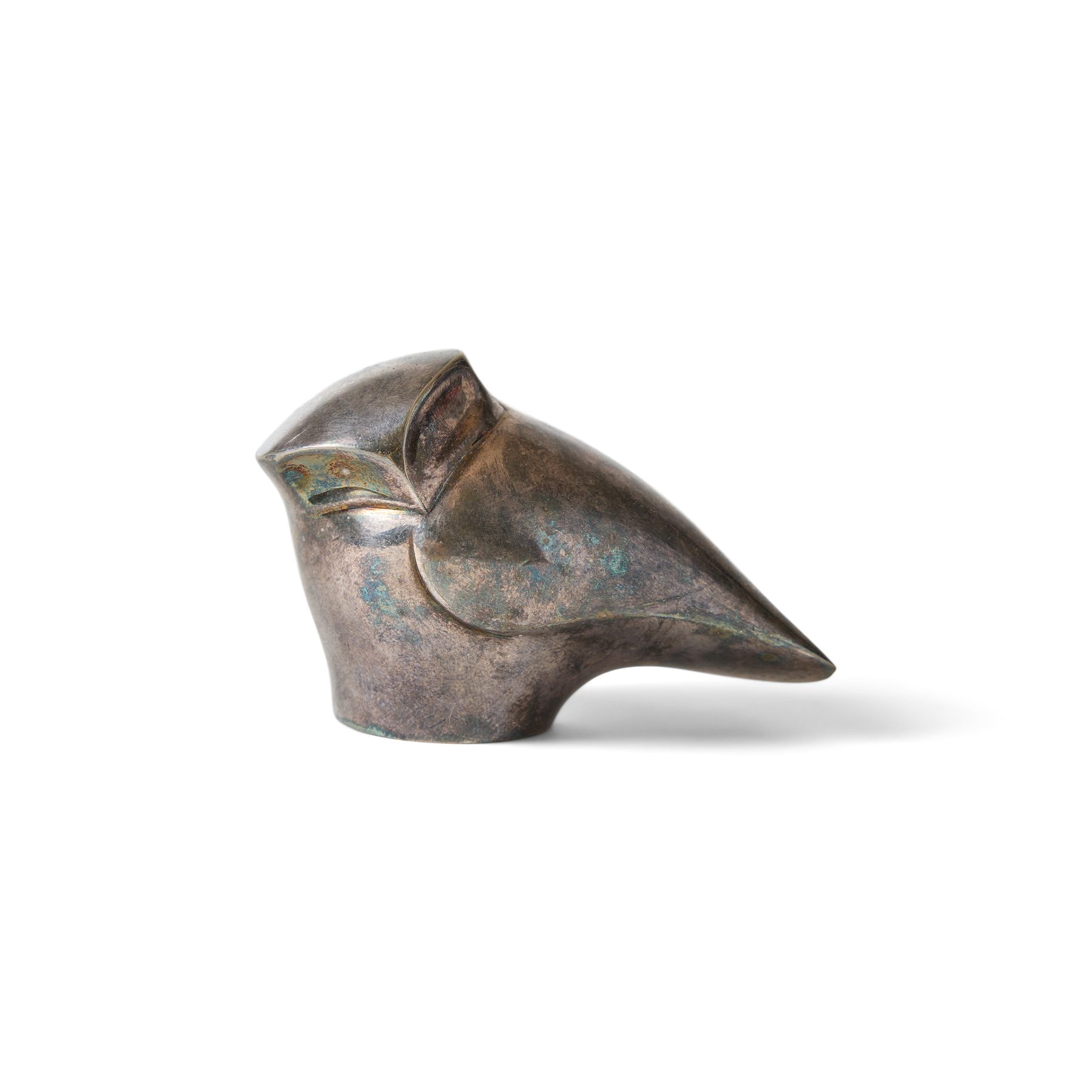 Silver Owl Figurine