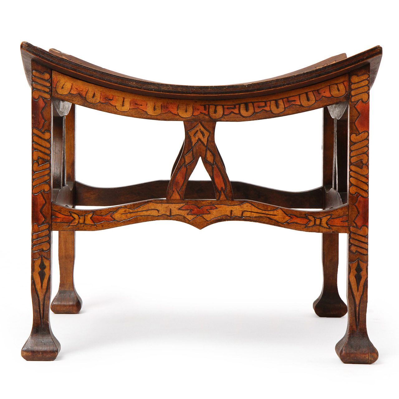 Polychromed Thebes Stool