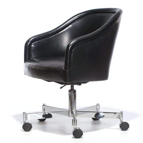 Barrel-Back Desk Chair