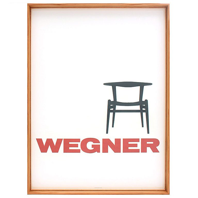 Vintage Limited Edition Hans J Wegner Poster in WYETH Frame