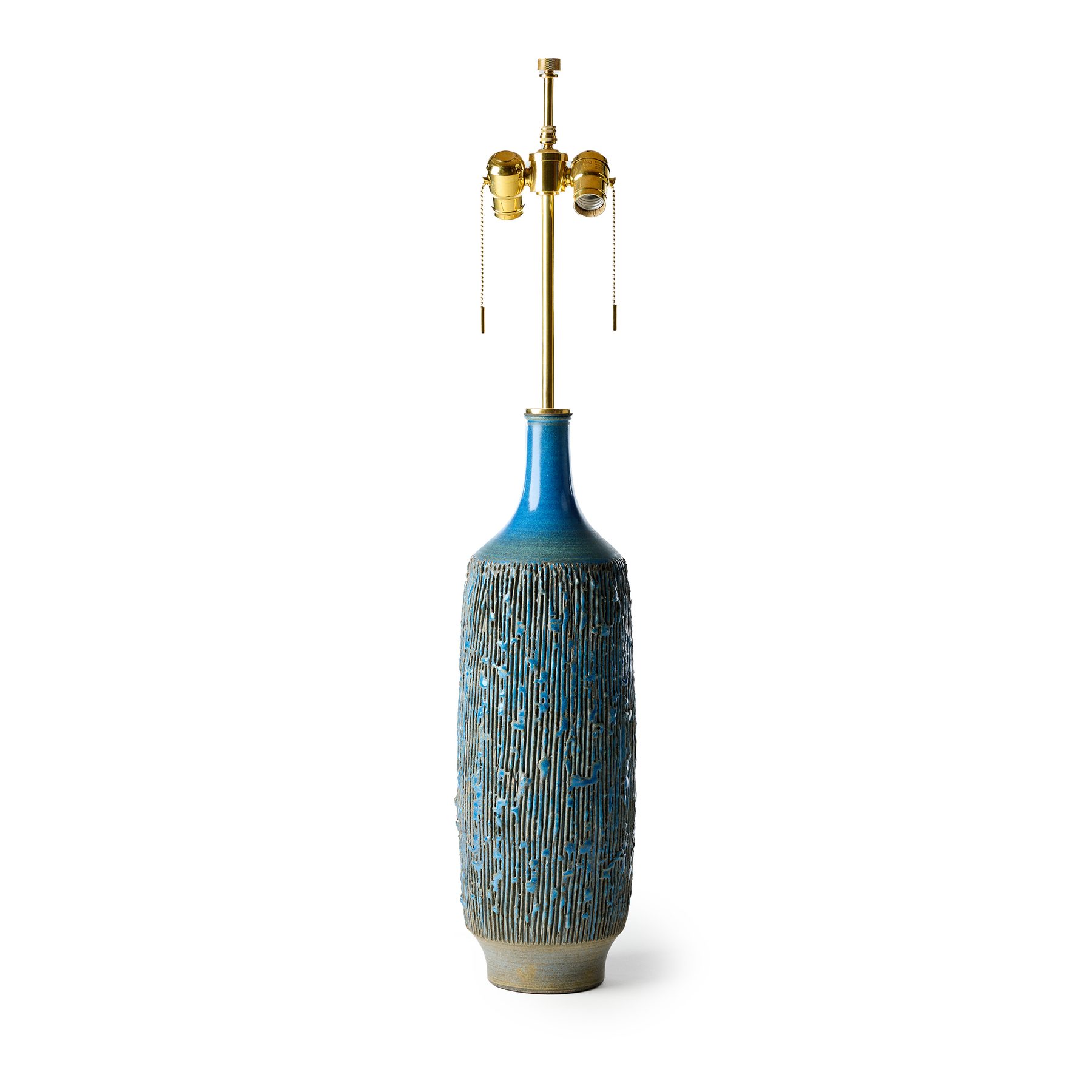 Scored Ceramic Table Lamp