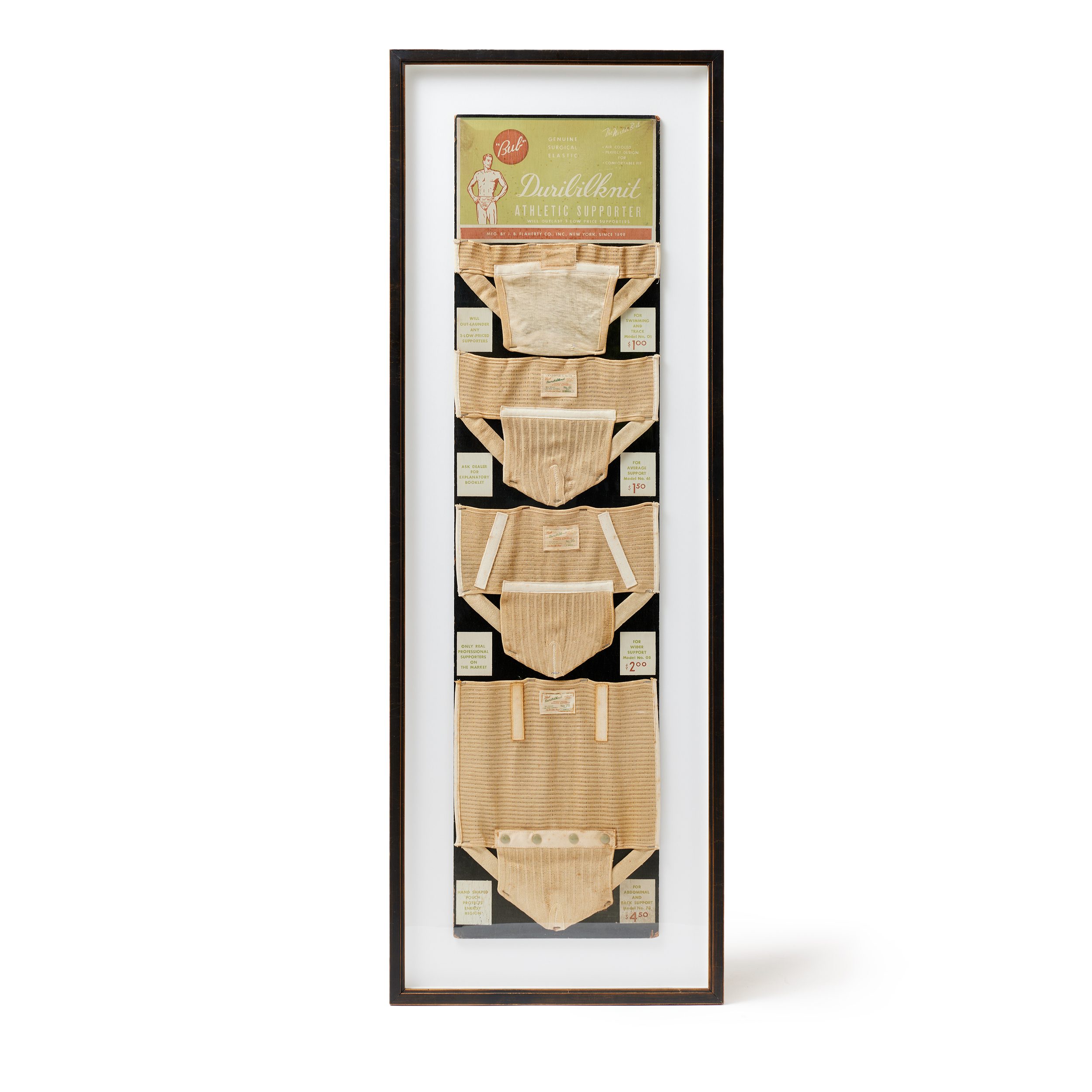 Original Duribilknit Athletic Supporter Merchandising Display