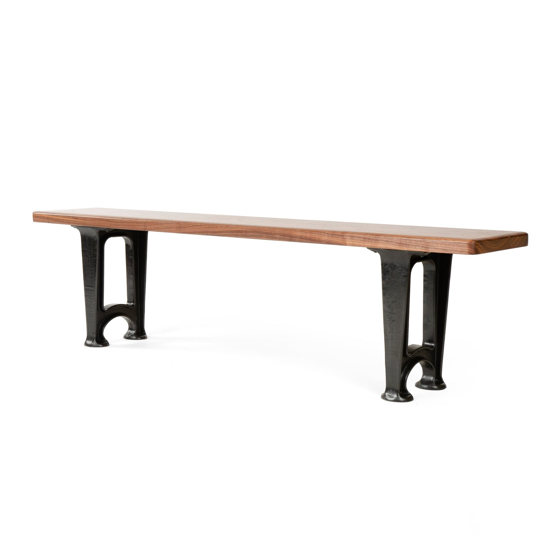 Custom Bench with Cast Iron Legs