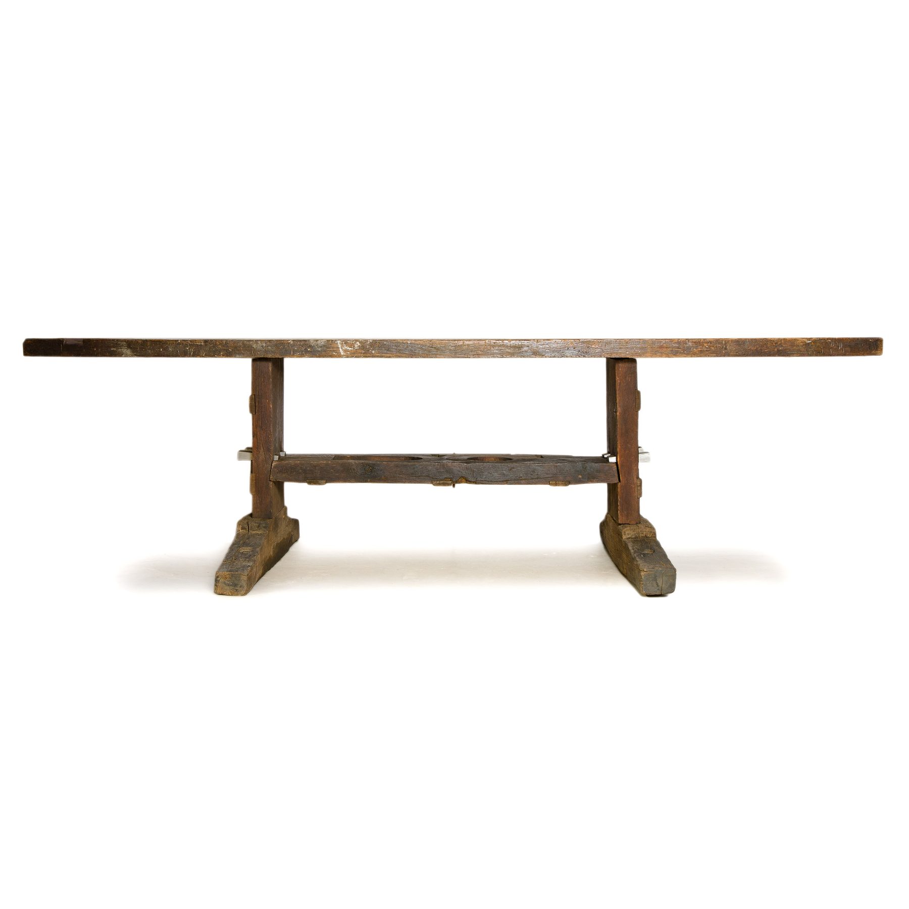 Antique Oak Work Bench or Console Table
