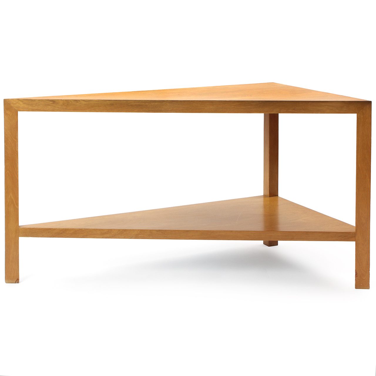 Impressive Two Tier Triangular Wedge Table