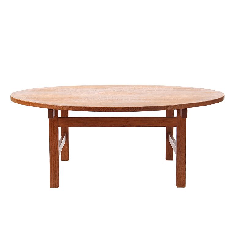 oak high low table