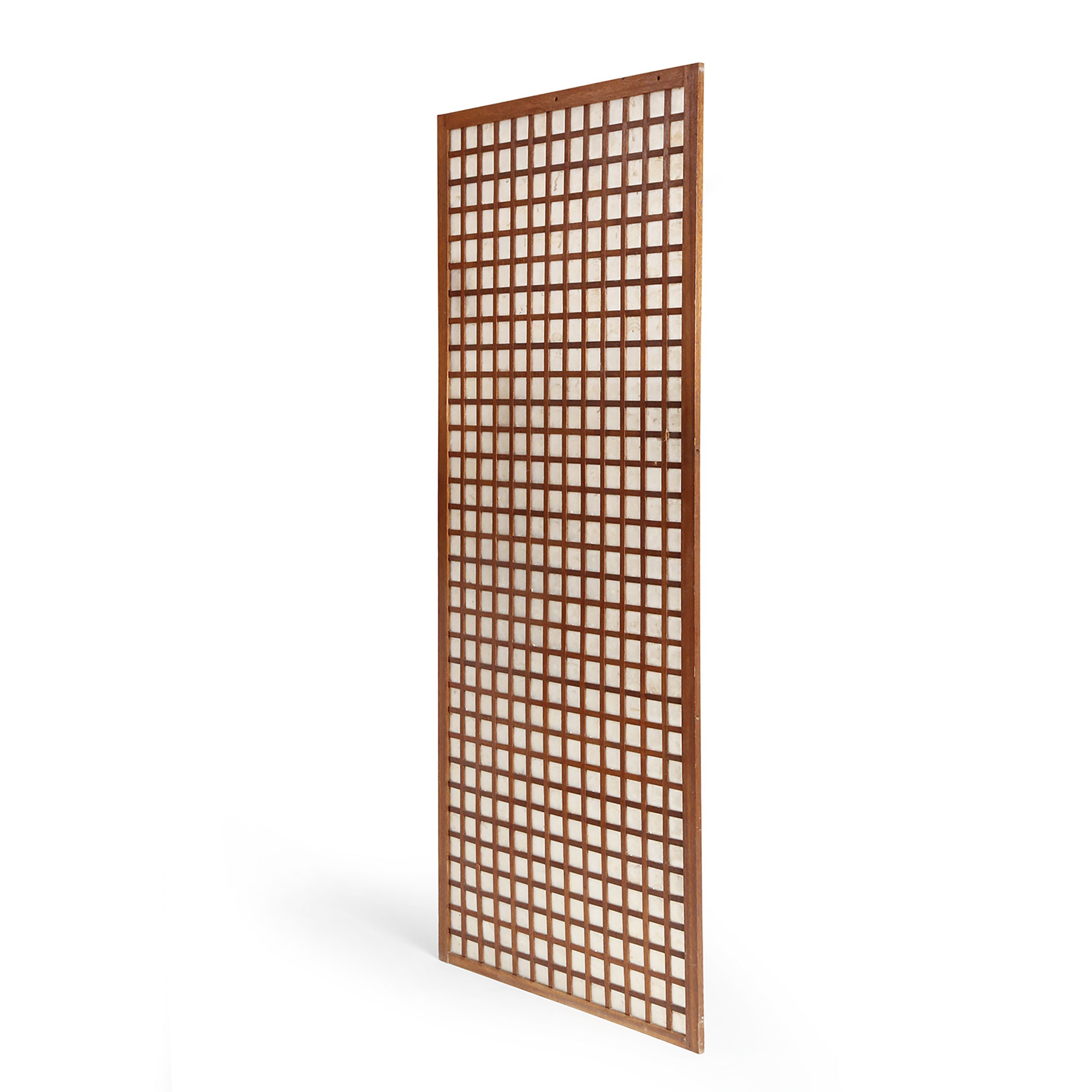 Capiz Square Grid Room Divider Panel
