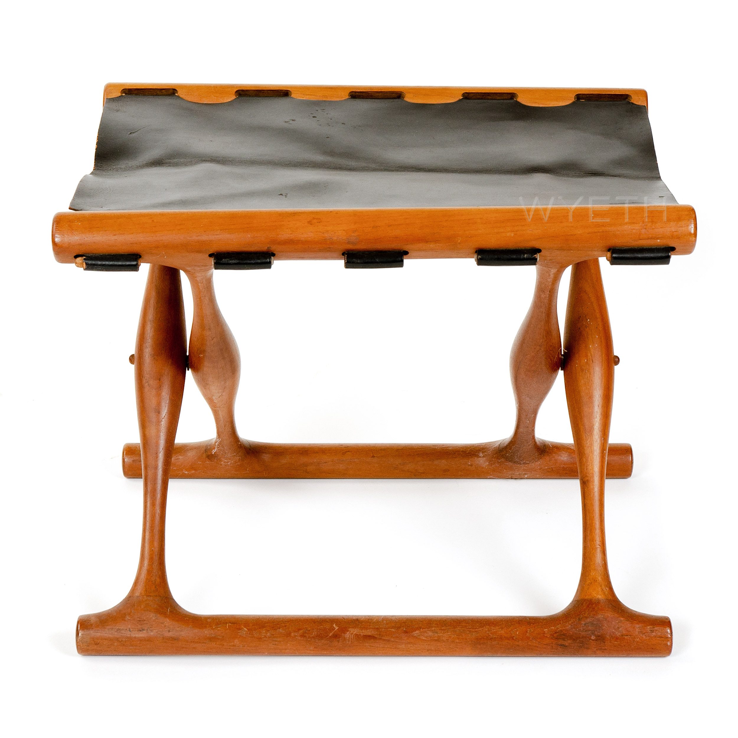 Leather Folding Stool