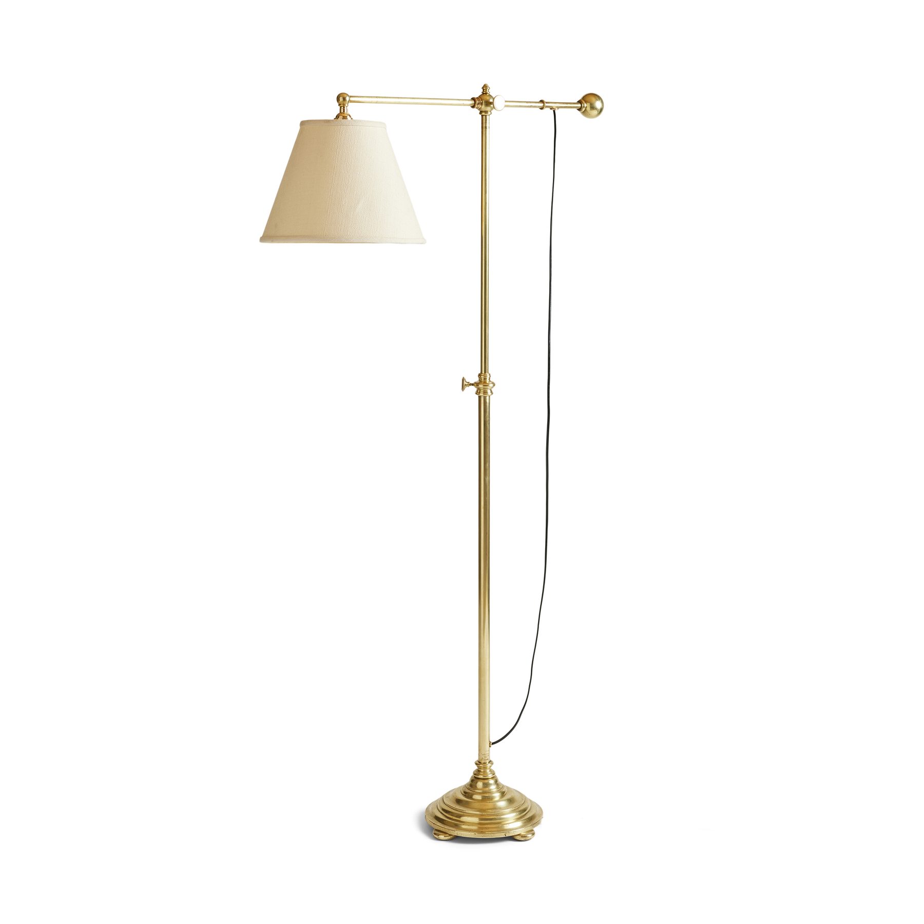 Early Cast Bronze Floor Lamp