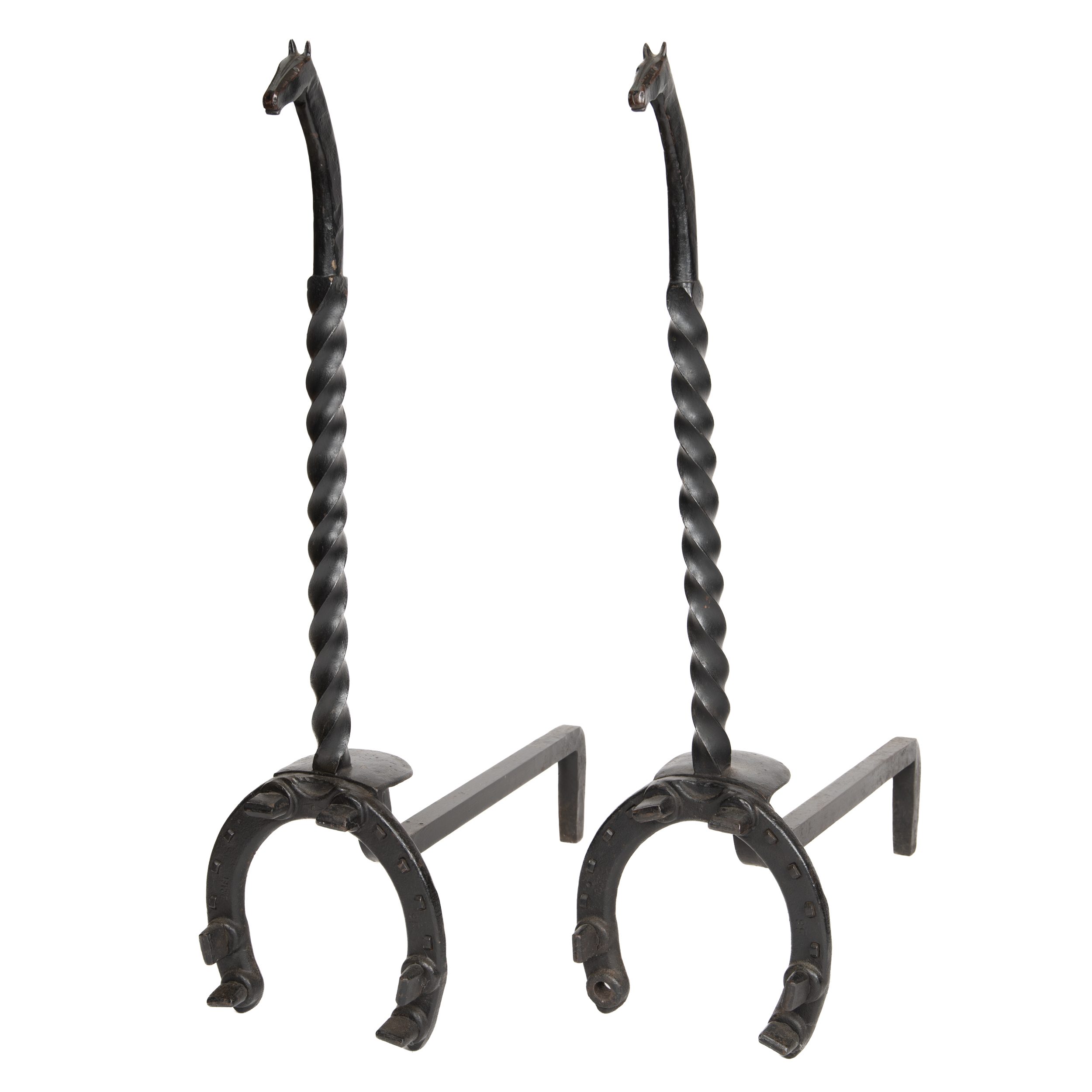 Horse Andirons