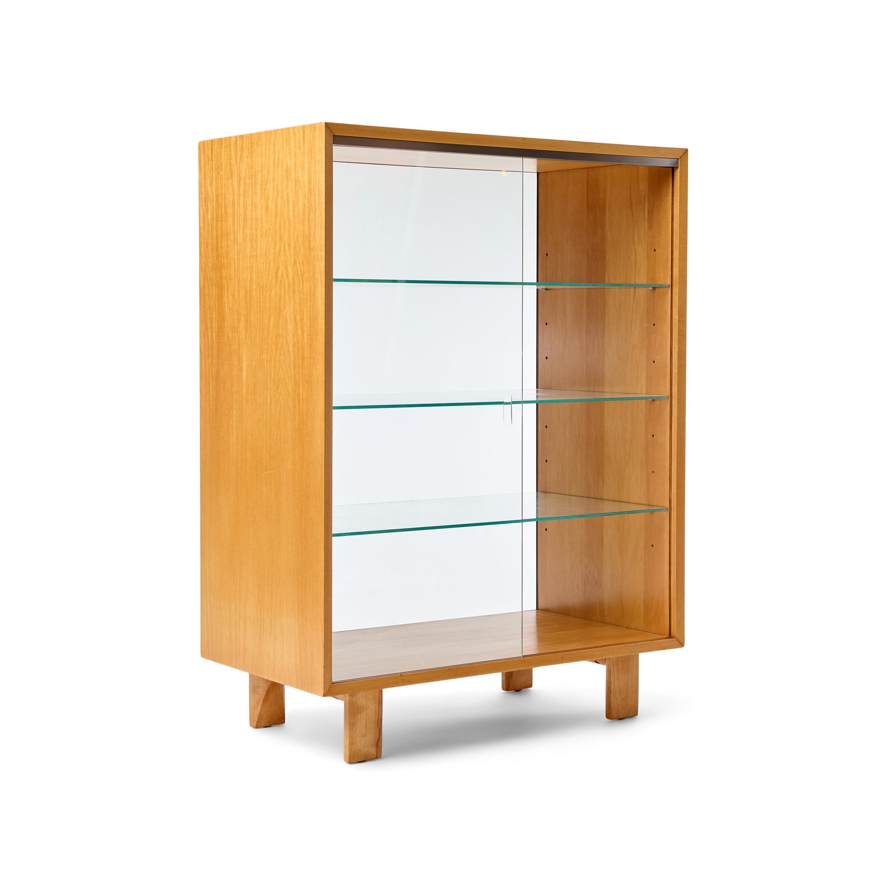 Two Sided Glass Display Vitrine Cabinet