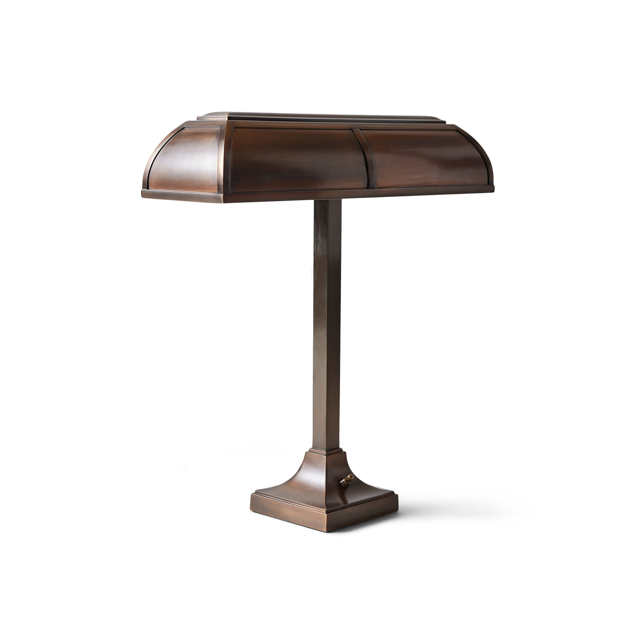 Bronze Bank Island or Desk Lamp