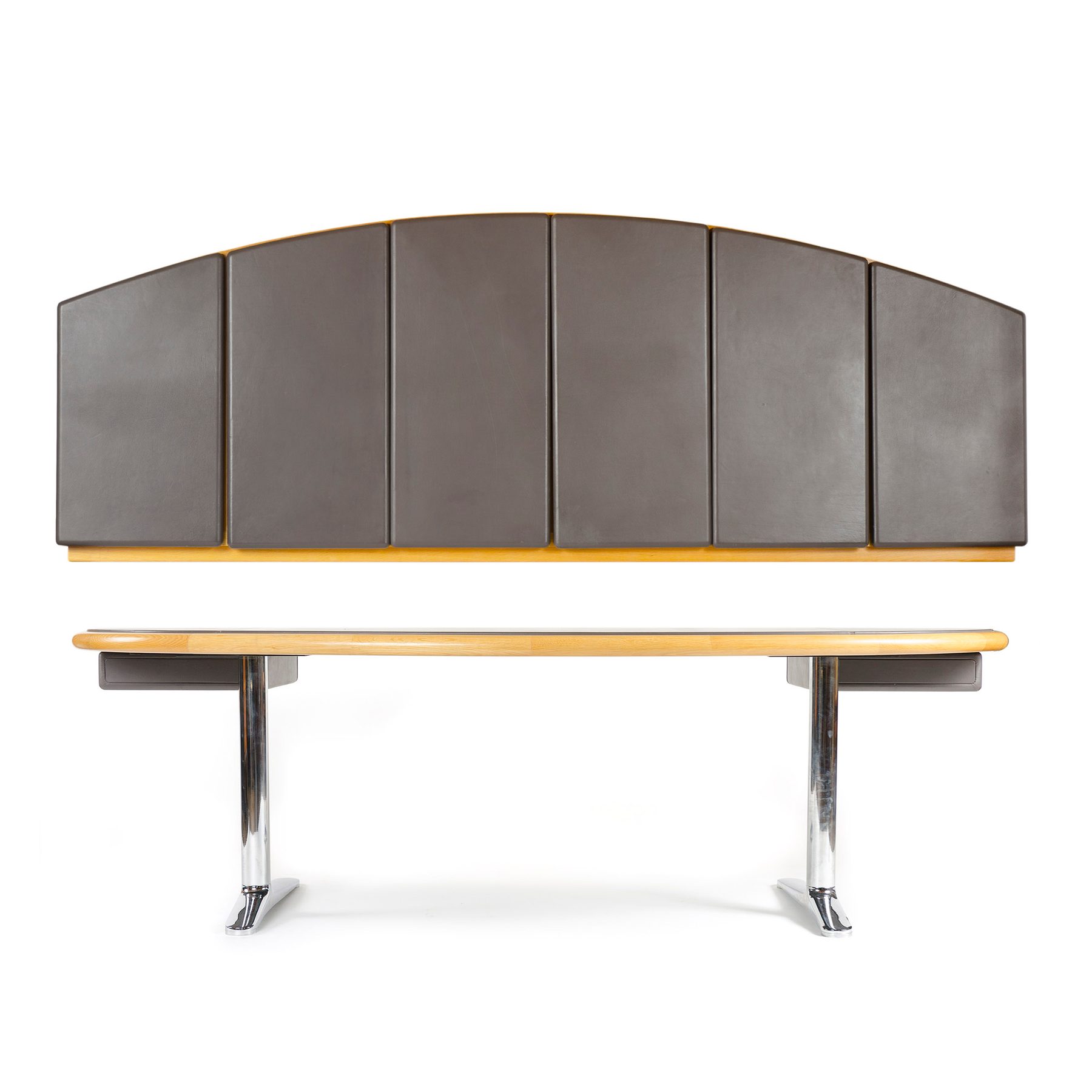 Custom Order Executive Desk and Wall Mounted Cabinet