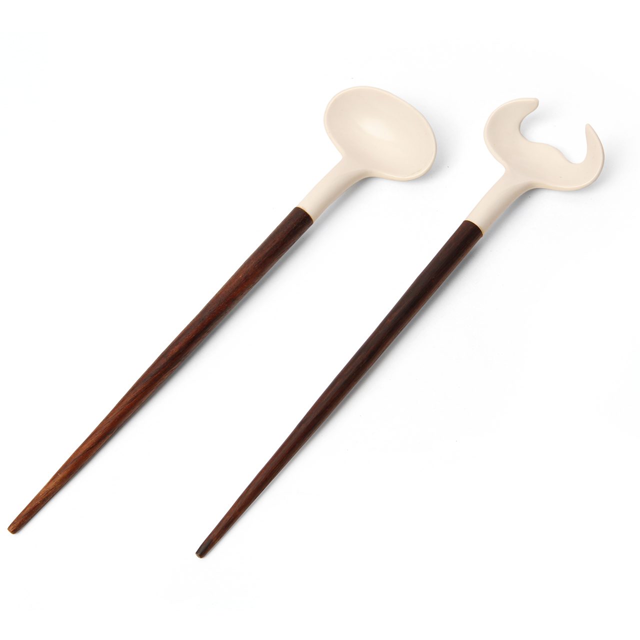 Sculptural Salad Servers