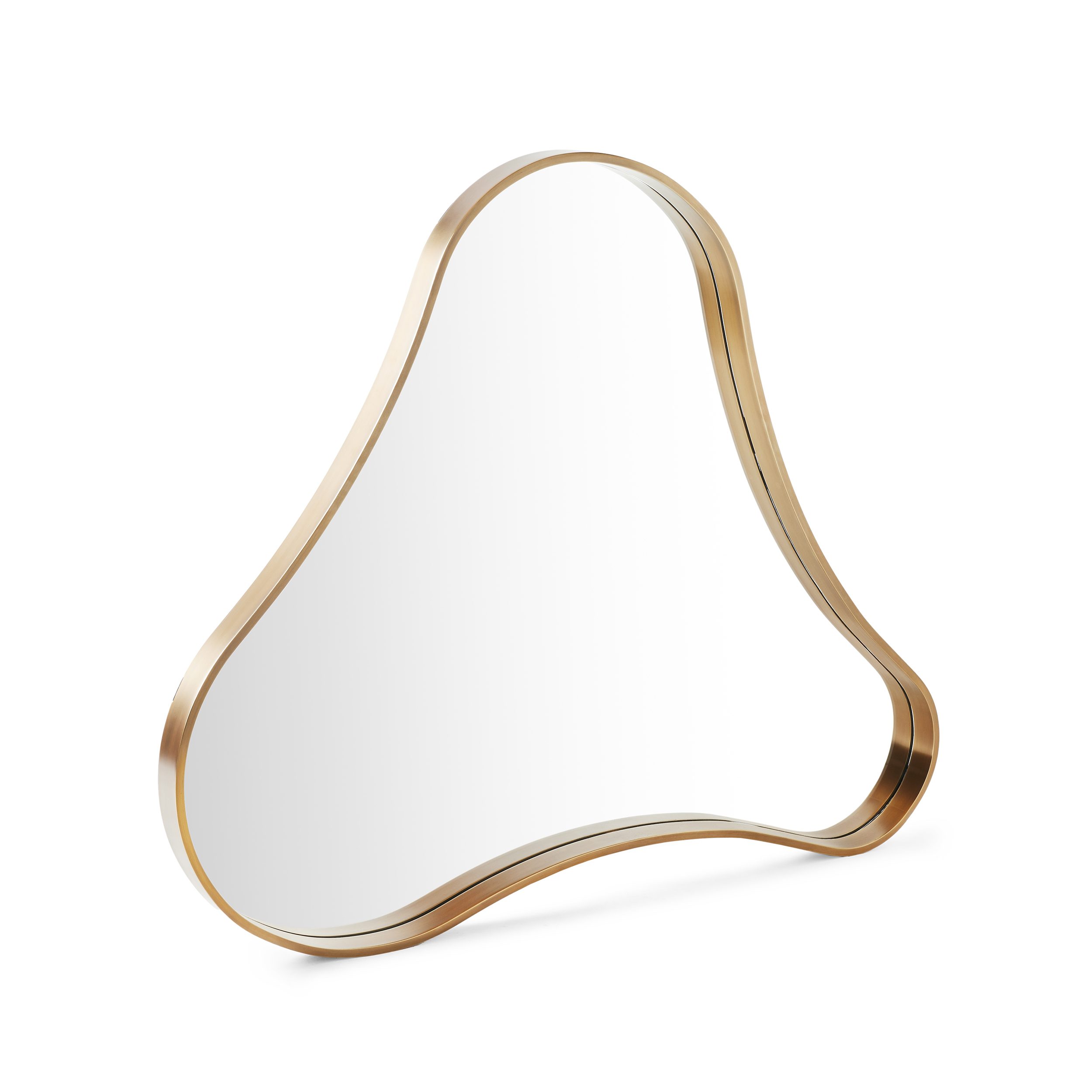 Biomorphic Bronze Mirror