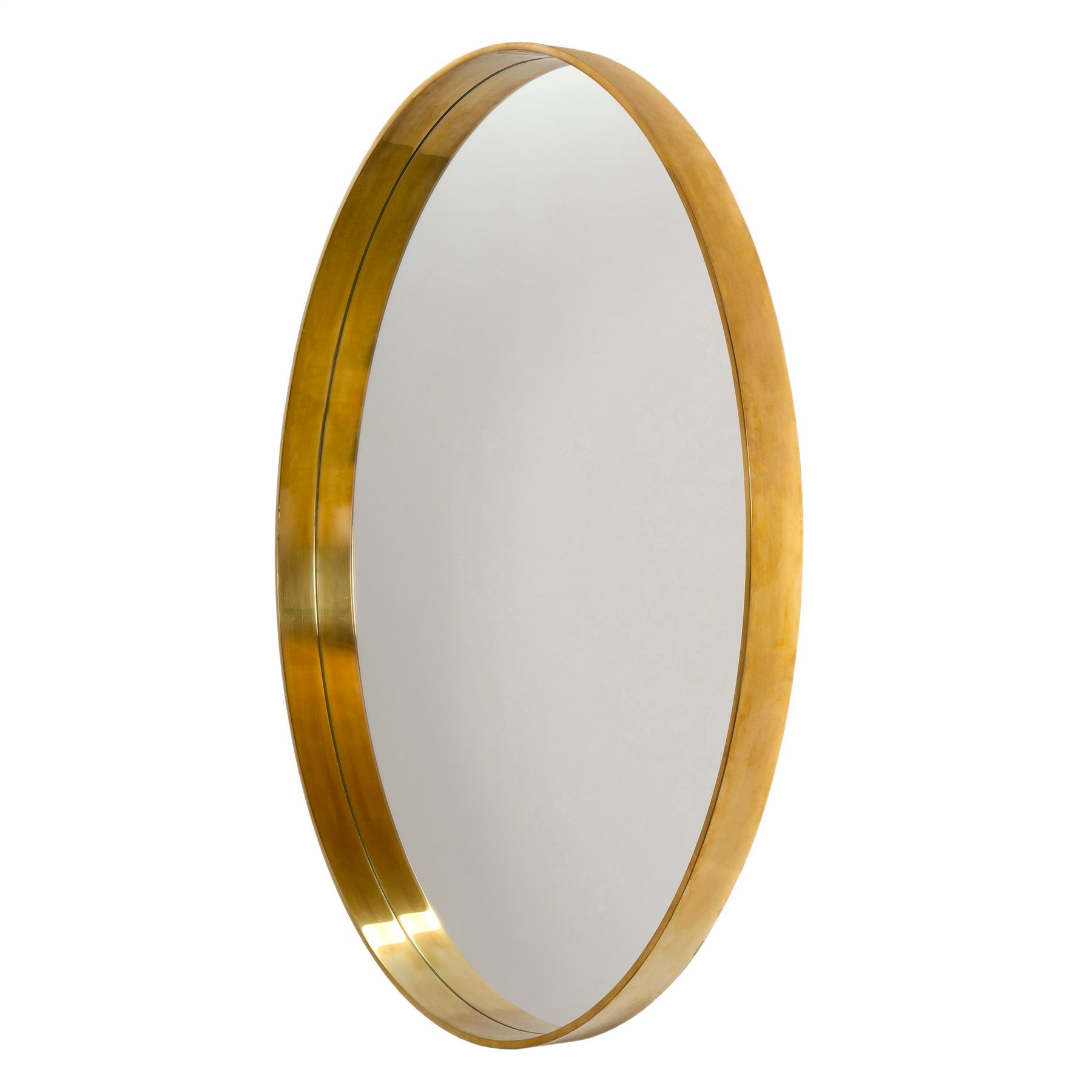 Original 55" Minimalist Round Mirror in Bronze
