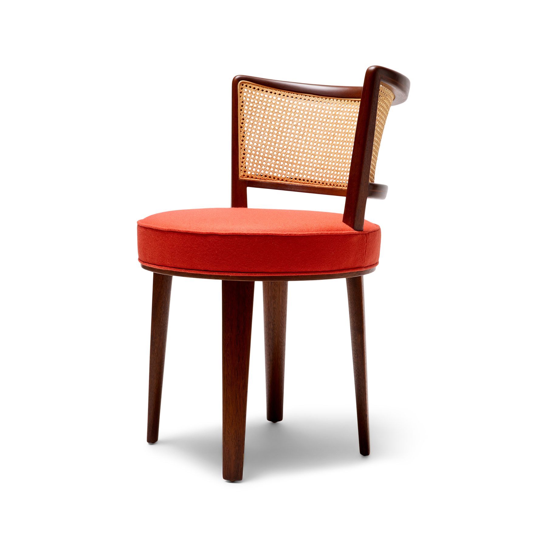 Swivel Chair with Cane Back